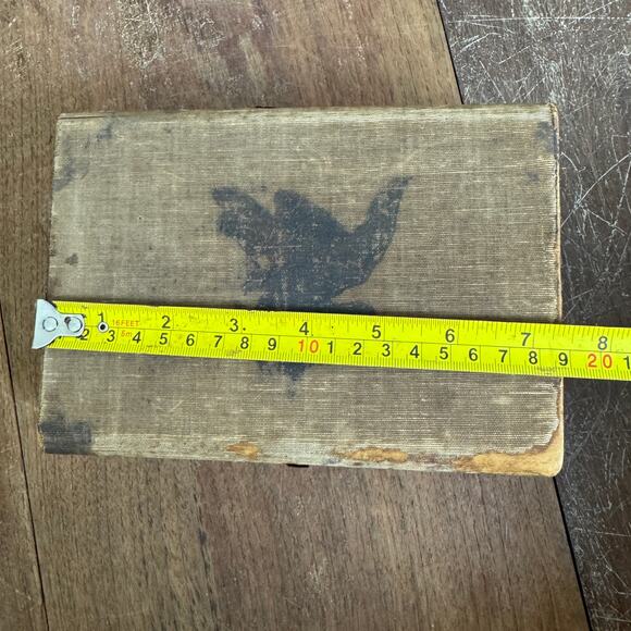 Antique Keepsake‎ Jewelry Box Brown Significant Wear Purchased 1884 Gifted 1906 - Picture 16 of 16